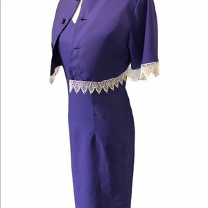 Vintage 1050s two-piece dress